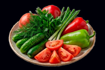 Овощи с зеленью